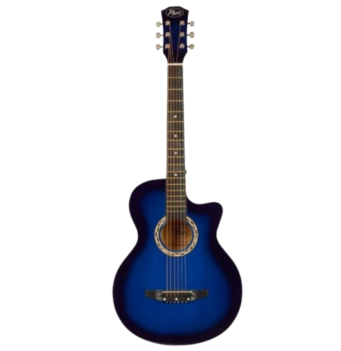 Mars Acoustic Guitar M-38 with Bag (Blue)