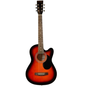 Crusader 36 inch junior Guitar with bag - Sunburst Color