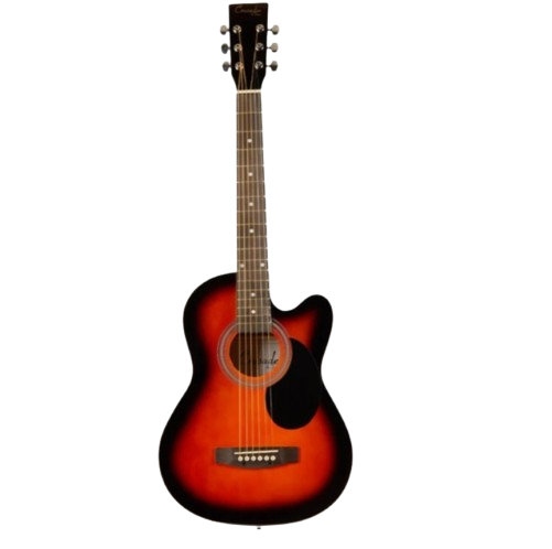 Crusader 36 inch junior Guitar with bag - Sunburst Color